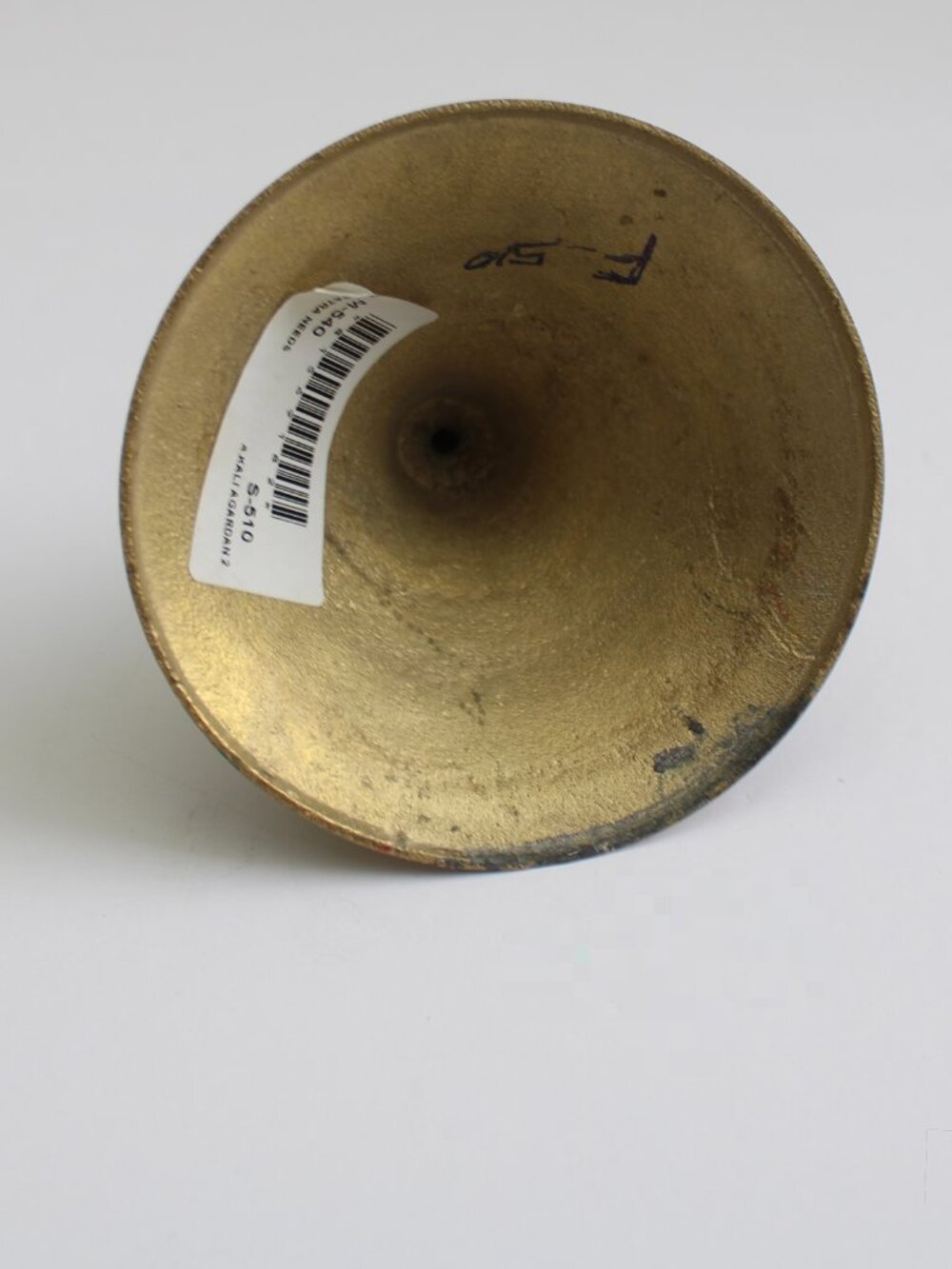 Vintage Large Gold Brass Lotus Beehive Pedestal Incense Holder Burner - Picture 6 of 7